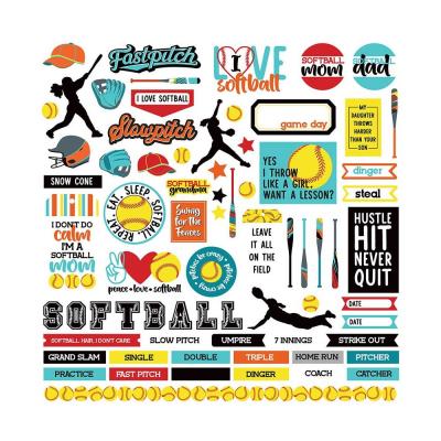 PhotoPlay MVP Softball Sticker - Elements