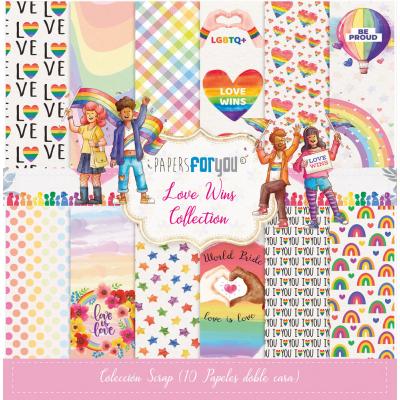 Papers For You Love Wins Designpapiere - Scrap Paper Pack