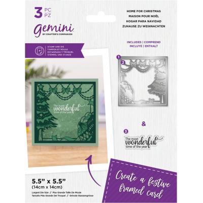 Crafter's Companion Stamp & Die - Home For Christmas
