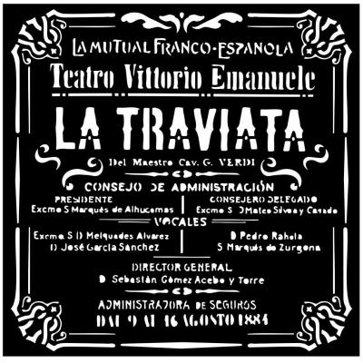 Stamperia Desire Stencil - La Traviata