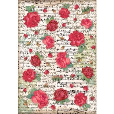 Stamperia Desire Spezialpapier - Red Roses