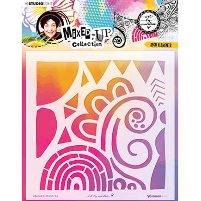 StudioLight Art By Marlene Mixed-Up Collection Nr.136 Stencil - Deco Elements
