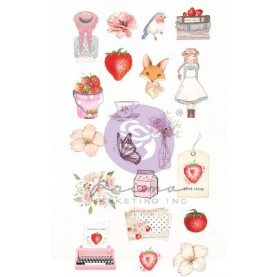 Prima Marketing Strawberry Milkshake Sticker - Puffy Stickers