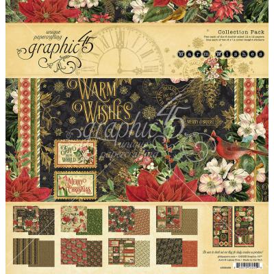 Graphic 45 Warm Wishes Designpapiere - Collection Pack