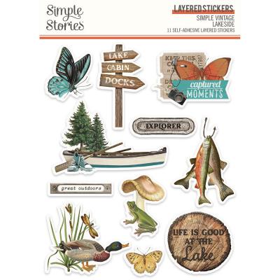 Simple Stories Lakeside Sticker - Layered Stickers