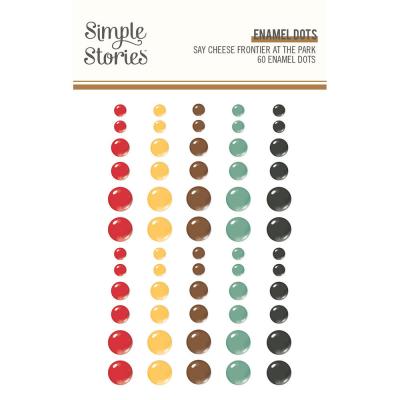 Simple Stories Say Cheese Frontier At The Park Embellishments  - Enamel Dots
