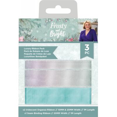 Crafter's Companion Frosty And Bright Band - Luxury Ribbon Pack