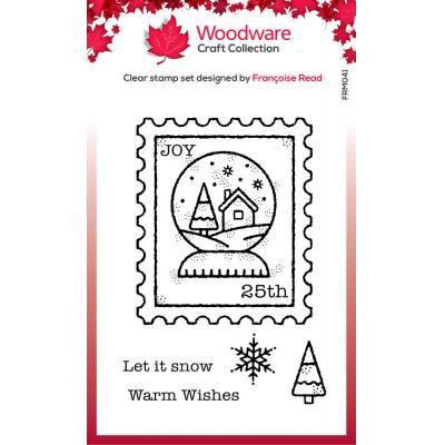 Creative Expressions Woodware Craft Collection Clear Stamps - Snow Globe