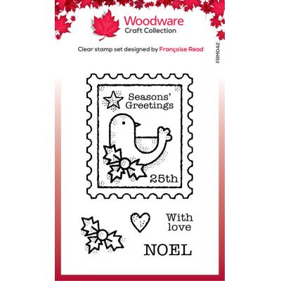 Creative Expressions Woodware Craft Collection Clear Stamps - Bird Post