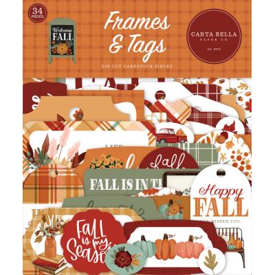 Carta Bella Welcome Fall Die Cuts - Frames & Tags