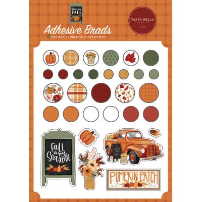 Carta Bella Welcome Fall Embellishments - Adhesive Brads