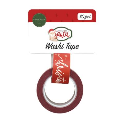 Carta Bella Letters To Santa Washi Tape - Christmas Script