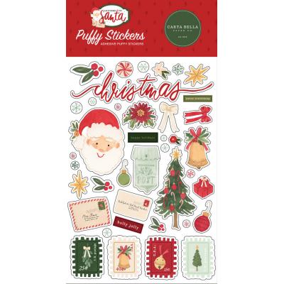 Carta Bella Letters To Santa Sticker - Puffy Stickers