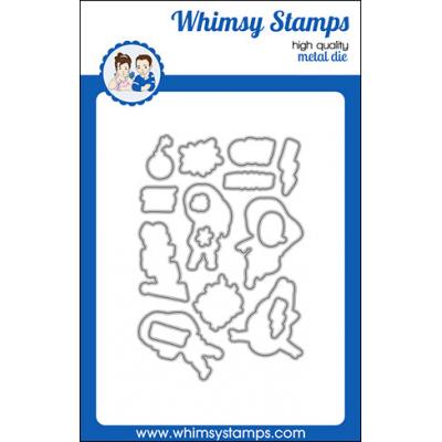 Whimsy Stamps Deb Davis and Denise Lynn Outlines Die - Oh, Snap!
