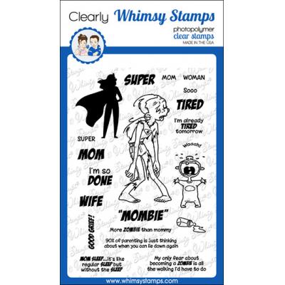 Whimsy Stamps Deb Davis Clear Stamps - Mombie