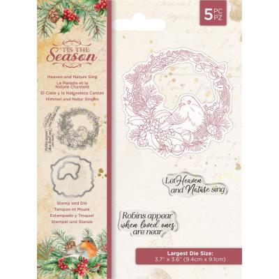 Crafter's Companion 'Tis The Season Stamp & Die - Heaven And Nature Sing