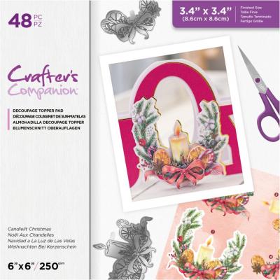 Crafter's Companion Decoupage Topper Pad Die Cuts - Candlelit Christmas