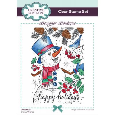 Creative Expressions Designer Boutique Clear Stamps - Snowy Wishes