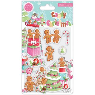 Craft Consortium andy Christmas Clear Stamps - Candy