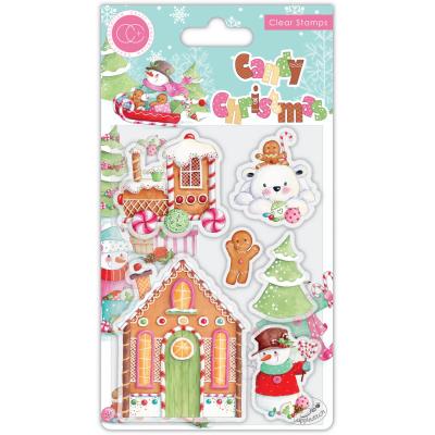 Craft Consortium andy Christmas Clear Stamps - Candy