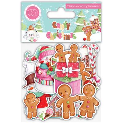 Craft Consortium Candy Christmas Sticker - Chipboard Ephemera
