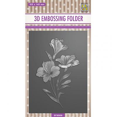 Nellie's Choice 3D Embossingfolder - Orchid