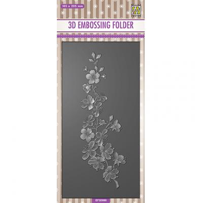 Nellies Choice 3D Embossingfolder - Blossom