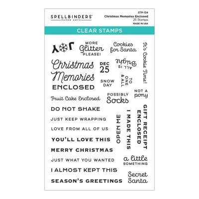 Spellbinders Clear Stamps - Christmas Memories Enclosed