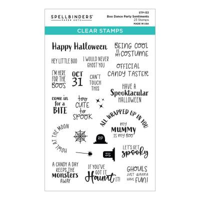 Spellbinders Clear Stamps - Boo Dance Party Sentiments