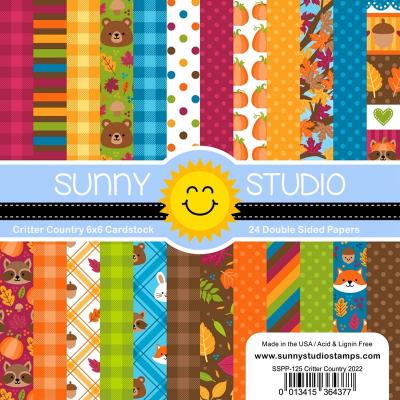 Sunny Studio Designpapiere - Critter Country