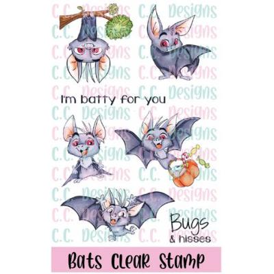 C.C. Designs Clear Stamps - Bats