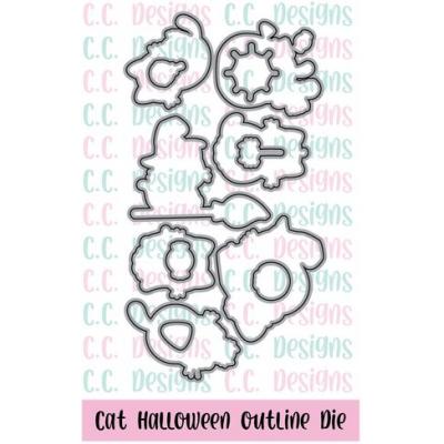 C.C. Designs Outline Die - Cat Halloween