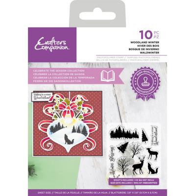 Crafter's Companion Celebrate The Season Clear Stamps - Woodland Winter