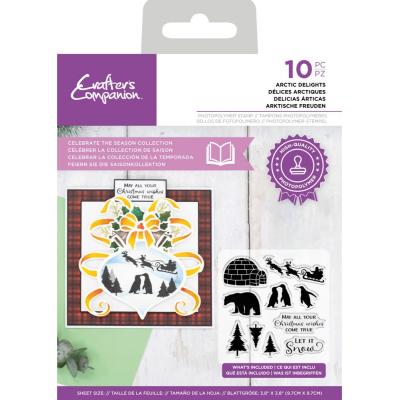 Crafter's Companion Celebrate The Season Clear Stamps - Arctic Delights