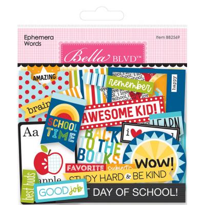 Bella Blvd School Is Cool Die Cuts - Ephemera Words