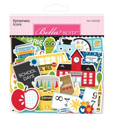 Bella Blvd School Is Cool Die Cuts - Ephemera Icons