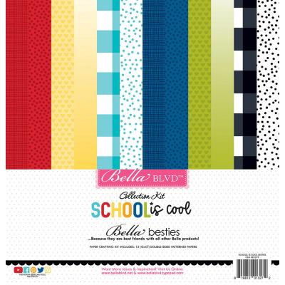 Bella Blvd School Is Cool Designpapiere - Besties Collection Kit