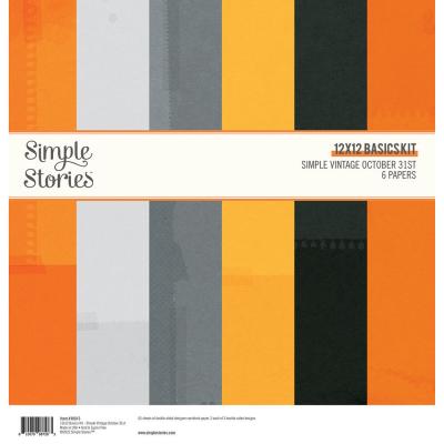 Simple Stories Simple Vintage October 31st Cardstock - Basics Kit