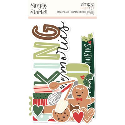 Simple Stories Baking Spirits Bright Die Cuts - Pages Page Pieces