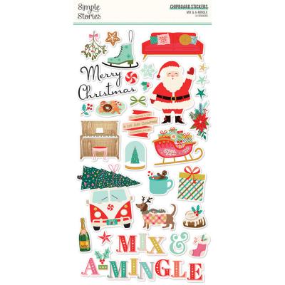 Simple Stories Mix & A-Mingle Sticker - Chipboard Stickers