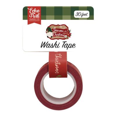 Echo Park Gnome For Christmas Washi Tape - Merry Christmas Mistletoe