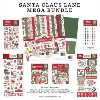 Echo Park Santa Claus Lane Designpapiere - Mega Bundle