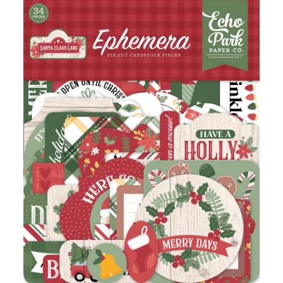 Echo Park Santa Claus Lane Die Cuts - Ephemera