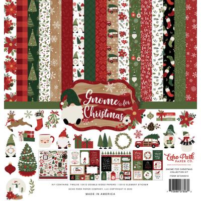 Echo Park Gnome For Christmas Designpapiere - Collection Kit