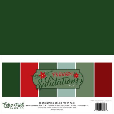 Echo Park Christmas Salutations No.2 Cardstock - Solid Kit