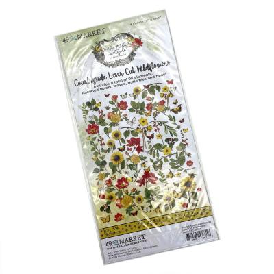 49 And Marke Vintage Artistry Countryside Die Cuts - Wildflowers