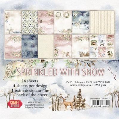 Craft & You Design Sprinkled With Snow Designpapiere - Small Paper Pad
