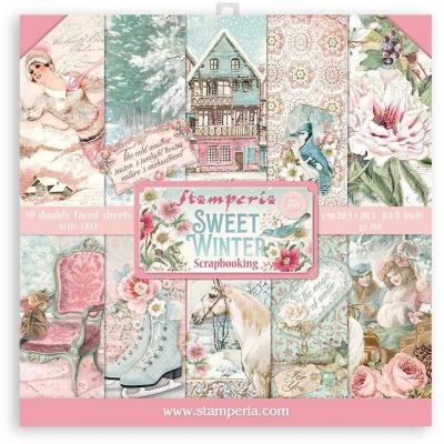 Stamperia Sweet Winter Designpapiere - Paper Pack