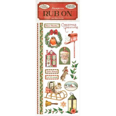 Stamperia Classic Christmas Sticker - Rub-On