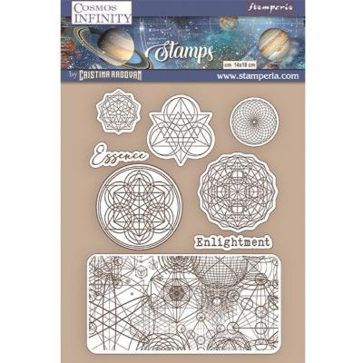 Stamperia Cosmos Infinity Rubber Stamps - Essence Symbols